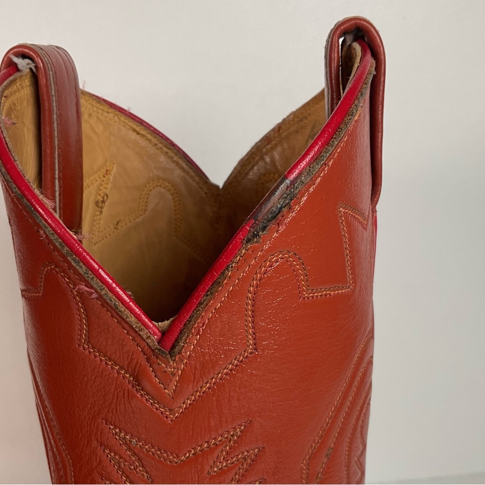 Vintage Tony Lama Cowboy Boots | Gold Label | Tooled Inlay | 6.5 C | Women’s 7.5 - Picture 16 of 16